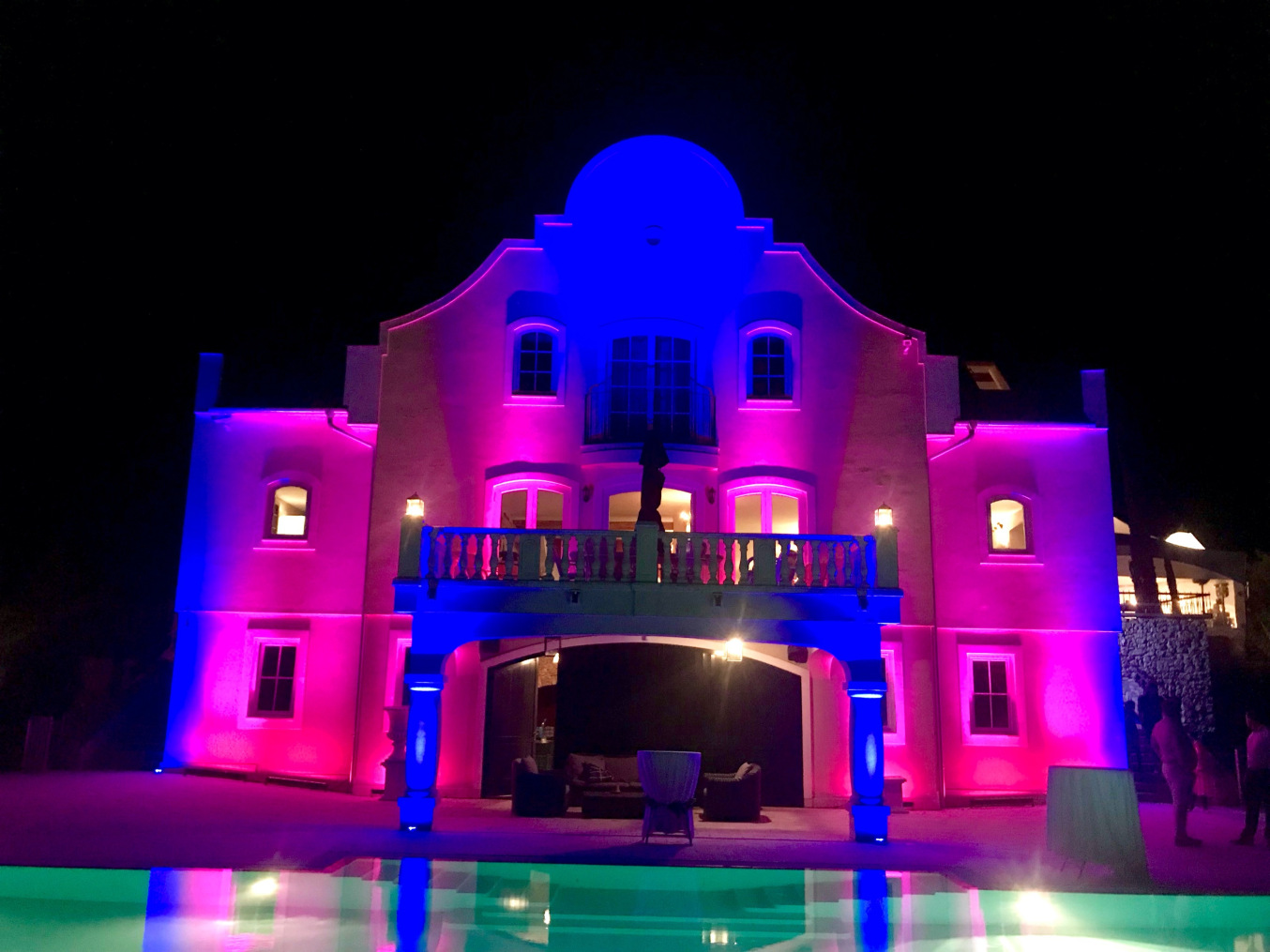 épület díszkivilágítás bérlés